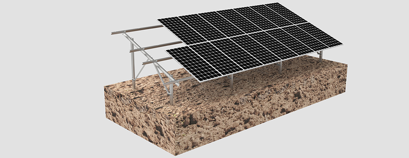 DP Pile Ground Solar Mounting System