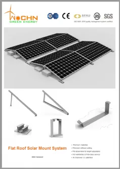 Catálogo de sistema de montaje solar de techo plano WOCHN 2022V3
