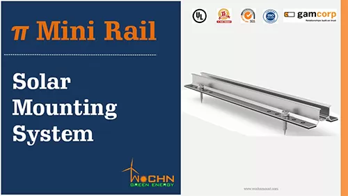 Montaje solar de mini riel