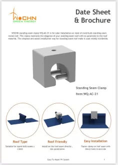 Folleto de abrazadera de costura alzada WOCHN 21#