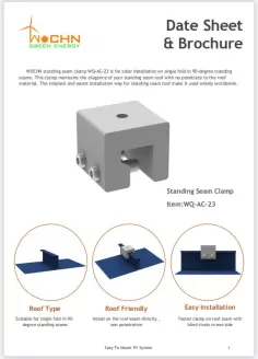 Folleto de abrazadera de costura alzada WOCHN 23#