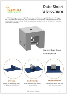 Folleto de abrazadera de costura alzada WOCHN 28#