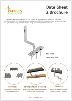Folleto de gancho para techo de tejas WOCHN 1#