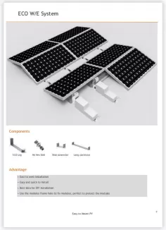 Folleto del sistema de montaje solar ECO