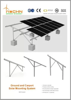 Catálogo de sistema de montaje solar terrestre WOCHN 2022V2